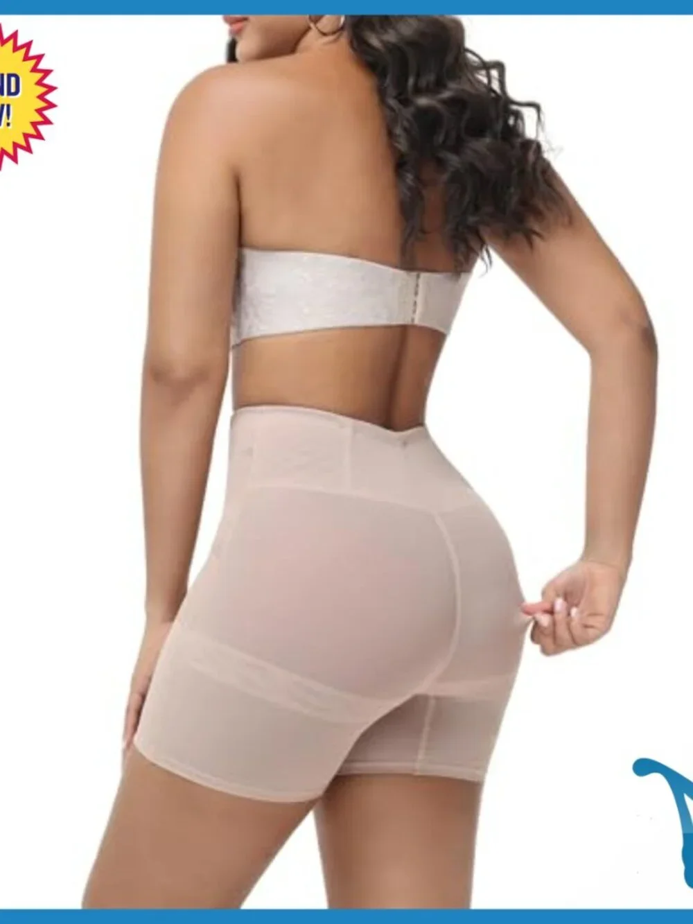 Tummy Control Shapewear Shorts Adjustable Hooks Slimming Girdle Body Shaper
